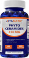 Vitamatic Phytoceramides 350 mg 100 Capsules - Anti Aging Formula - 100 Days Supply