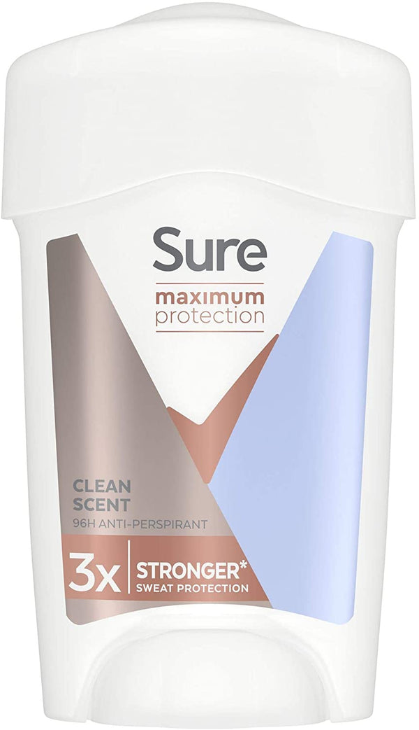 Sure Women Maximum Protection Clean Scent Cream Stick Anti-perspirant 45 ml