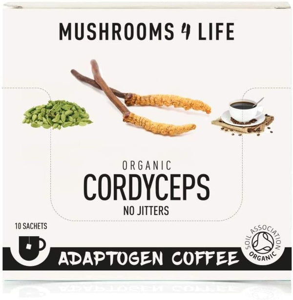 Mushrooms 4 Life Organic Cordyceps Power Coffee 10 Sachets, 0.06 kg