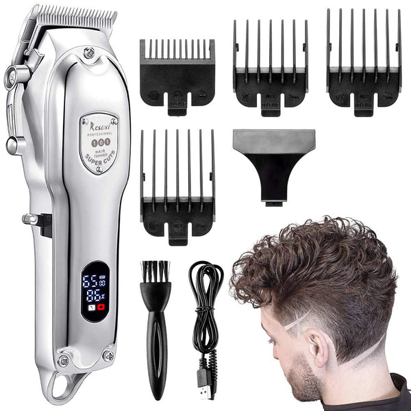 Wanderlife Men's Professional Hair Trimmer with 5 Attachment Combs USB Rechargeable Hair Trimmer Electric for Men Children Families