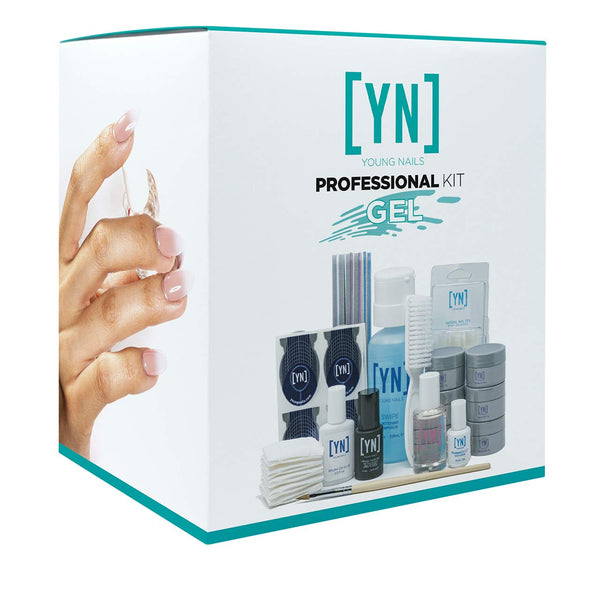 Young Nails Pro Synergy Gel Kit | Complete Gel Nail Kit - LED Light Not Included | Easy Step-by-Step Gel Nail Kit at Home | 14+ Products for Salon Quality Nails at Home | Calcium + Vitamin E Fortified