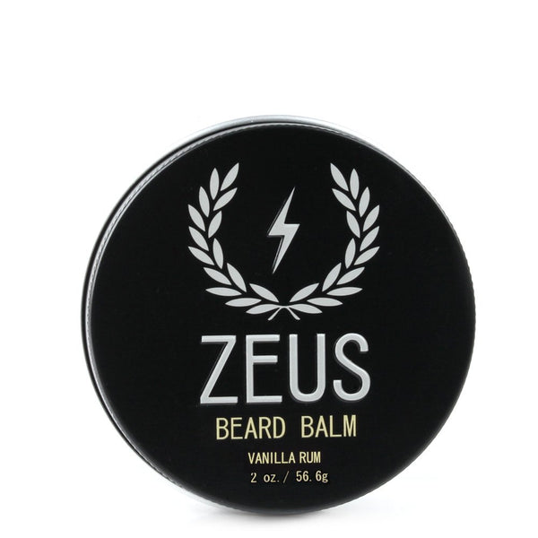 ZEUS Conditioning Beard Balm for Men - 2 Oz - Natural Softening Conditioner for Facial Hair (SCENT: Vanilla Rum)