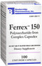 Ferrex -150 Capsules, Prevents Iron Deficiency - 100 Each (2)