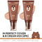 Missha M Perfect Cover BB Cream #23 [2PK] SPF 42 PA+++(50ml) (LINE FRIENDS Edition)-Lightweight, Multi-Function, High Coverage Makeup To Help Infuse Moisture For Firmer Looking Skin