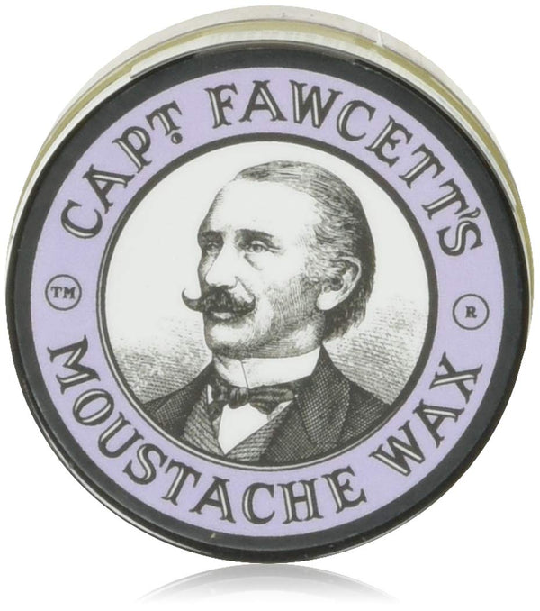 Captain Fawcett Lavender Moustache Wax & Moustache Comb Gift Set