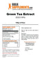 BulkSupplements.com Green Tea Extract 50% EGCG - Green Tea Weight Loss - Green Tea Fat Burner (100 Vegetarian Capsules - 100 Servings)