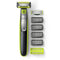 Philips Norelco OneBlade Face + Body, Hybrid Electric Trimmer and Shaver, QP2630/70, Black/Green/Silver