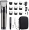 WONER Mens Hair Clippers, Silent Hair Trimmer, Powerful 2000 mAh Battery Cordless Hair Clippers, 16-Piece Home Haircut Set for Men Women and Kids