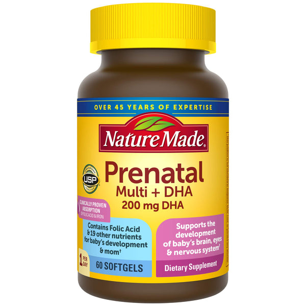 Nature Made Prenatal Plus Dha Softgels - 60 Softgel