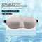 JOYALUO 2-Piece 3D Lady's Sleep Eye mask, Silky and Light Non-Sticky Fabric, Comfortable and Breathable, Suitable for Lunch Break and Night Sleep (Snowflake/Silver).