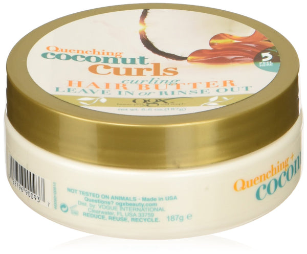 OGX Organix Curling Hair Butter Creme, 6.6 Oz