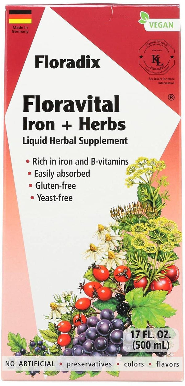FLORADIX Yeast-Free Iron & Herbs, 17 FZ
