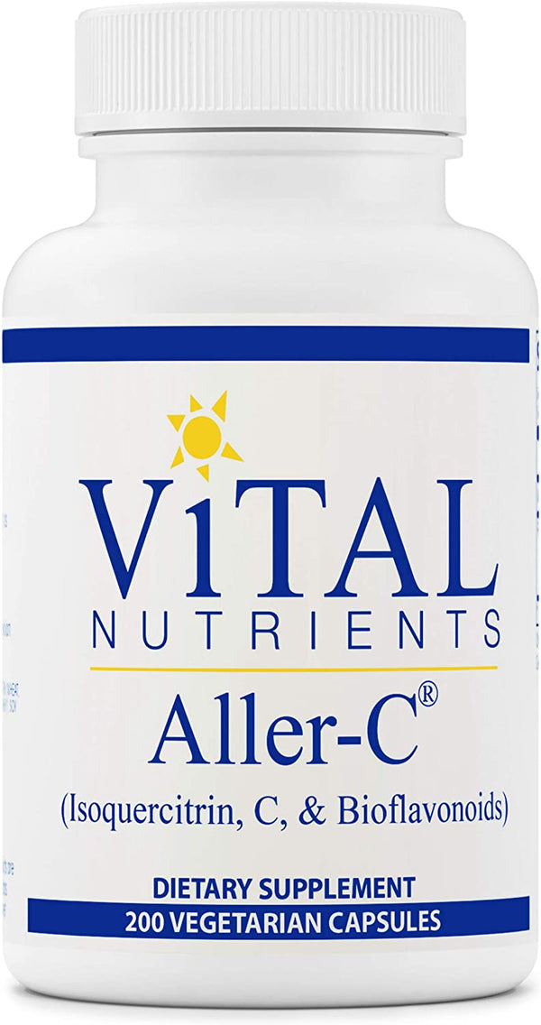 Vital Nutrients - Aller-C (Isoquercitrin, C, and Bioflavonoids) - Respiratory and Sinus Support - 200 Vegetarian Capsules