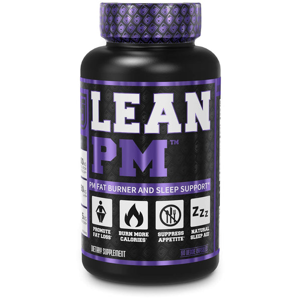 Lean PM Night Time Fat Burner, Sleep Aid Supplement, & Appetite Suppressant for Men and Women - 60 Stimulant-Free Veggie Weight Loss Diet Pills
