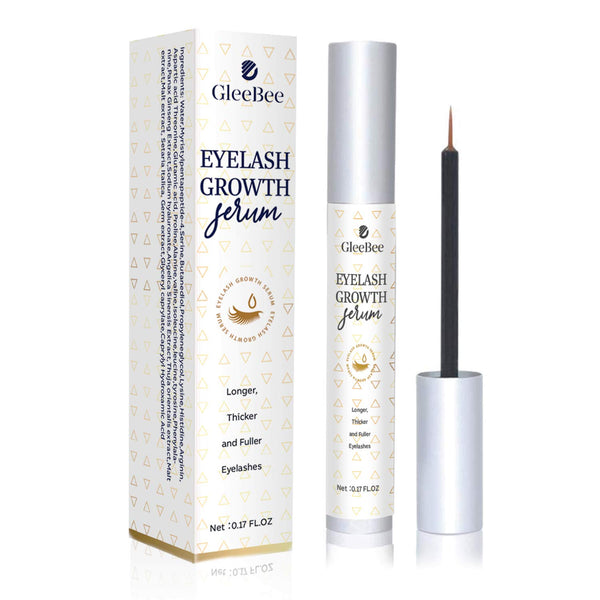 GleeBee Eyelash Growth Serum,Eyebrow Growth Serum,Natural Lash Enhancer and Boost Rapid Growth, Irritation Free and Hypoallergenic Formula-5ML