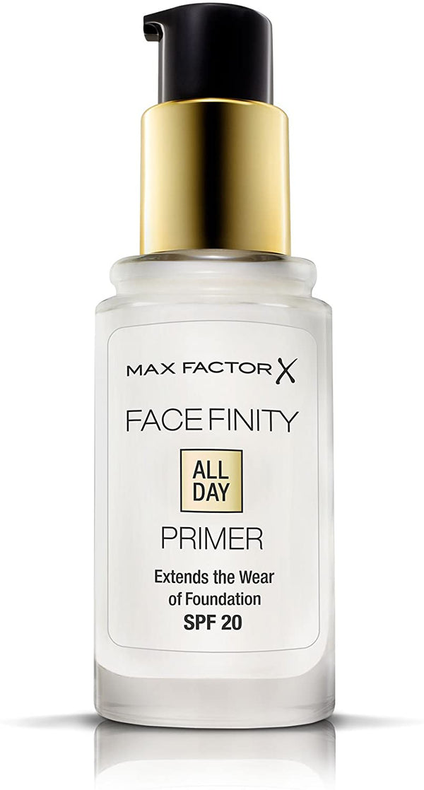 Max Factor Facefinity All Day Primer with SPF20, Transparent, 30ml