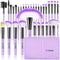 Makeup Brush Set,VANDER 32Pcs Professional Makeup Brushes, Synthetic Foundation Eyeshadow Blending Face Powder Blush Concealers Beauty Brush with Travel Cosmetic Bag,Purple