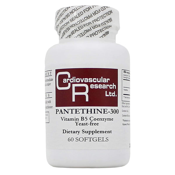 Pantethine 300mg (Pantesin) 60 Softgels - 2 Pack - Ecological Formulas/Cardiovascular Research