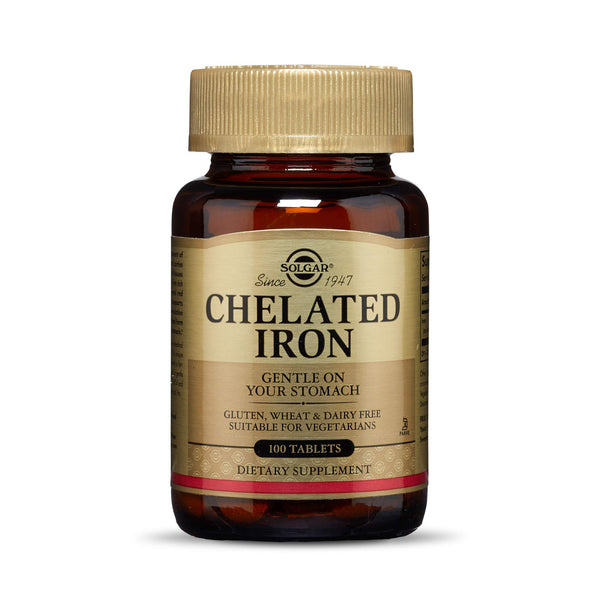 Solgar  Chelated Iron, 100 Tablets