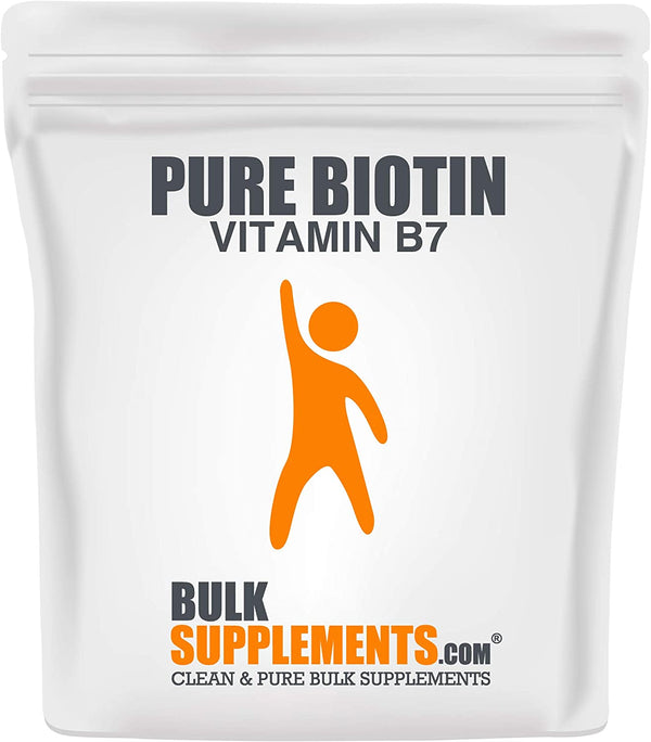 BulkSupplements.com Pure Biotin (Vitamin B7) Powder - Vegan Biotin - Skin Vitamins - Nail Growth - Hair Vitamins for Thicker Hair Growth (25 Grams - 0.88 oz)