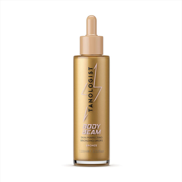 Tanologist BODY BEAM Fake Tan Drops Glossi (200 ml) Instant Tanning Highlighter and Illuminator Make-up Dermatologist Approved Clean Ingredients & Vegan