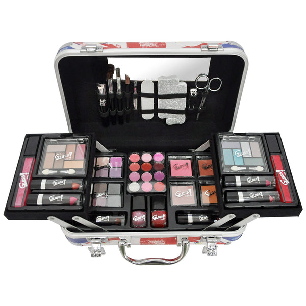 Makeup Case - London Fashion - 62 Pcs - Gift box, Christmas gift, gift for women, make-up box