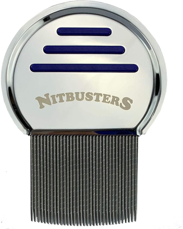 Nitbusters Infinity Stainless Steel Metal Headlice Nit Removal Comb with Spiral Grooves