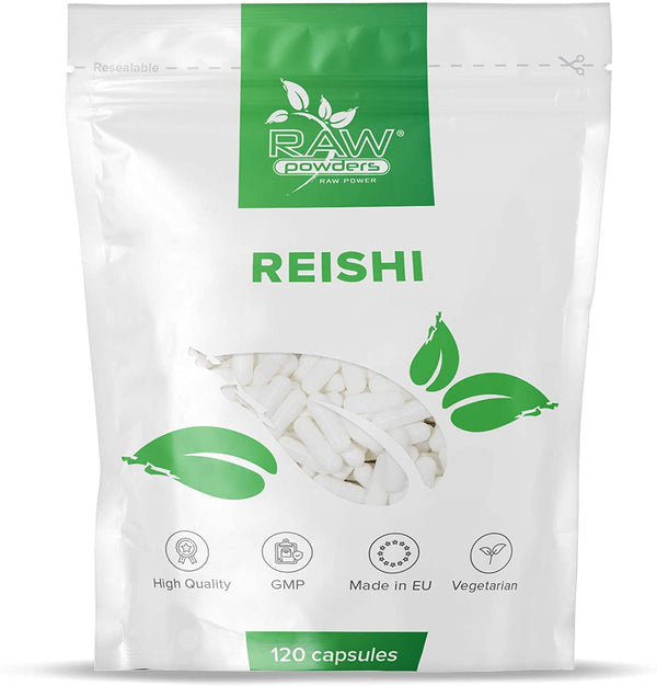 RP Reishi Mushroom Capsules | 120 Vegan Capsules 2100mg per Serving | Nootropic Mushroom Supplement | Manufactured in ISO Licenced Facilities | Non - GMO, Gluten, Dairy & Allergen Free