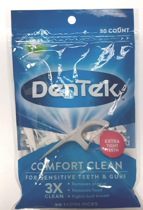 DenTek Comfort Clean Silk Floss Picks 90 Each (Pack of 5)