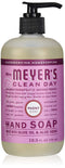 Mrs. Meyer's Clean Day Liquid Hand Soap, Made with Essential Oils, Aloe Vera, and Olive Oil, Peony Scent, 12.5 oz- Pack of 6