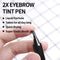 Eyebrow Tattoo Pen, Eyebrow Definer Tint, Super Soft Brow Pen, Liquid Eyebrow, Long-lasting Waterproof, Creates Natural Looking Brows Effortlessly | PASSIONCAT 2X Eyebrow Tint Pen (No.2 Natural Brown)