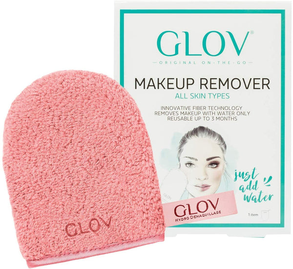 Cleansing Makeup Removal Glove Reusable Washable Mitt Eco Friendly Makeup Eraser Towel Microfiber Glove Face and Eye Make-Up Remover Just with Water Cleansing Cloth (Peach)