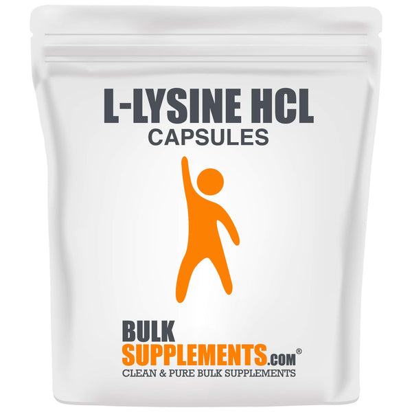 BulkSupplements.com L-Lysine HCL L-Lysine for Cats Immune Support Formula L Lysine Powder Lysine Powder for Cats (100 Gelatin Capsules)