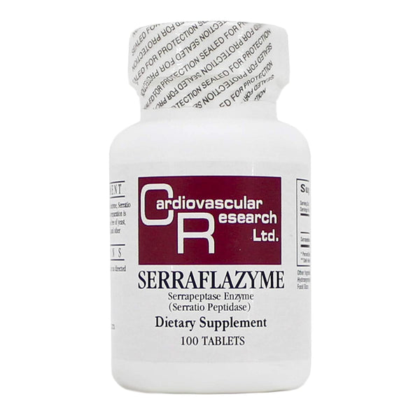 Serraflazyme (Serratia Peptidase 5mg) 100 Tablets - 4 Pack - Ecological Formulas/Cardiovascular Research