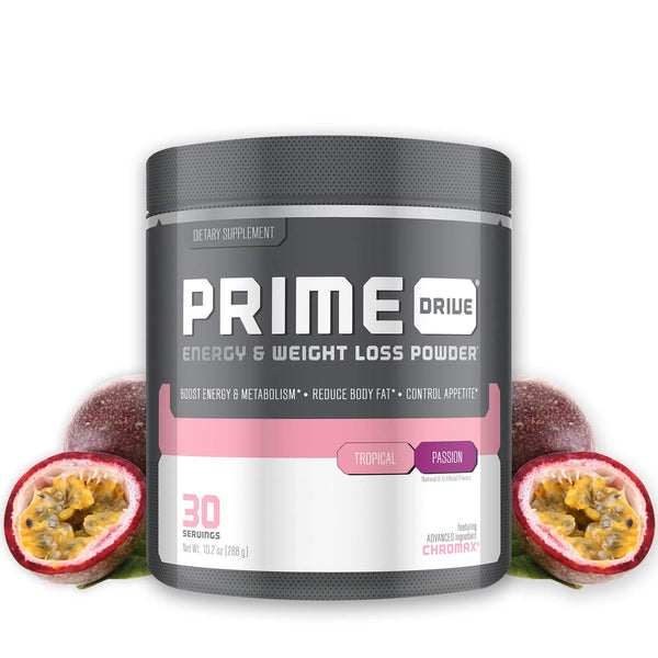 Complete Nutrition Prime Drive Energy & Weight Loss Powder, Tropical Passion, Increase Energy, Boost Metabolism, Fat Burner, Appetite Suppressant, 10.2oz (30 Servings)