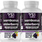(2-Pack) Sambucus Elderberry Capsules with Zinc & Vitamin C - Immune System Support for Women & Men's Daily Supplement, Powerful Antioxidant - Natural Elderberries - Veggie Caps - 120 Capsules - VS1