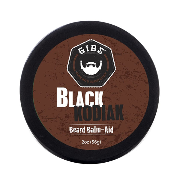GIBS Grooming Beard Balm- Strengthens & Softens Beards & Mustaches with Sweet Almond, Grapeseed Oil & Beeswax  Organic Beard Styling Cream for Men, 2 oz.