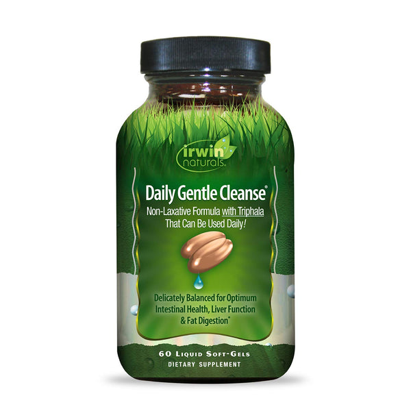 Irwin Naturals Daily Gentle Cleanse - Non-Laxative Formula with Triphala - 60 Liquid Softgels