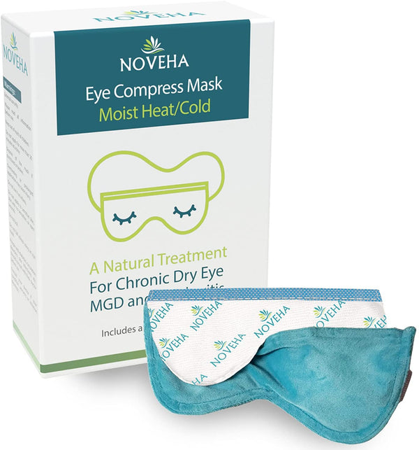 ULTRA Warm Compress Eye Mask | Moist Hot Technology for Sensitive Dry Eyes- Microwave Activated - Relieves Stye or Pink Eye- Heat Water Treatment for Irritated Eyes and Eyelid Bumps - Improve Sleep