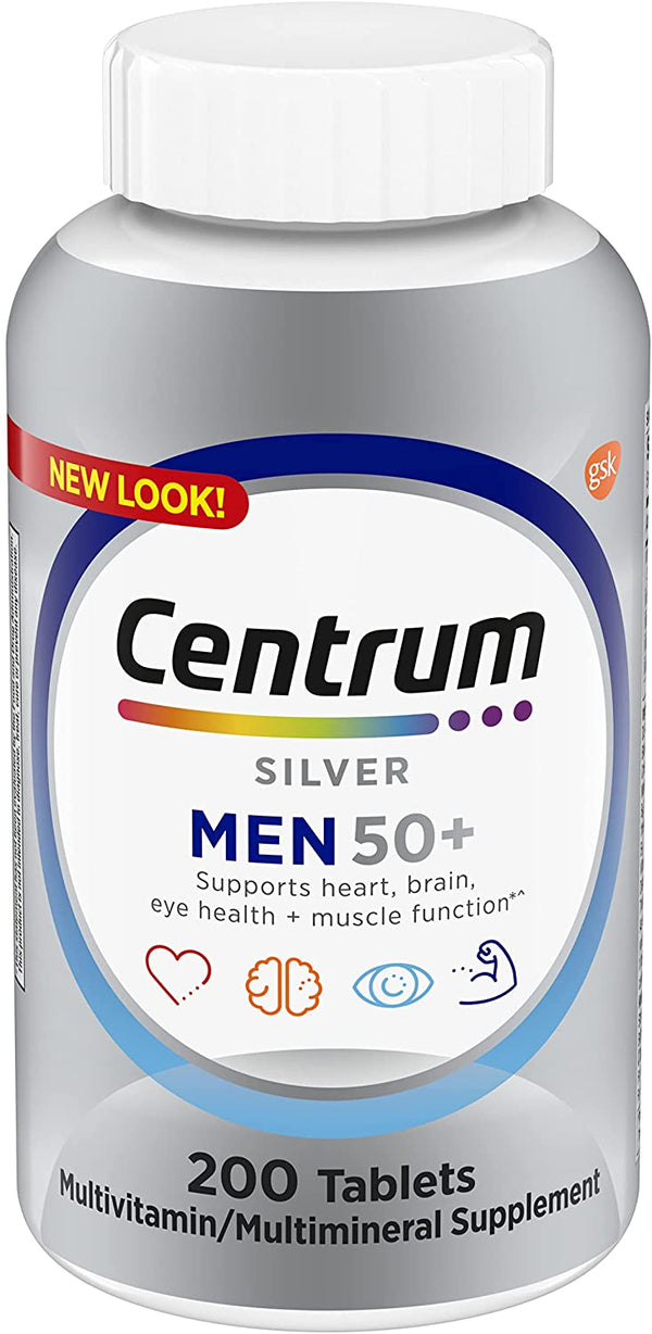 Centrum Silver Men 50+, 200-Count Bottle
