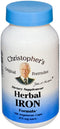Dr. Christopher's Original Formulas - Herbal Iron Formula 450 mg. - 100 Vegetarian Capsules