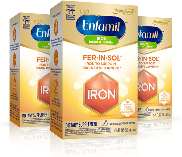 Enfamil Fer-In-Sol Drops 50 mL (Pack of 3)