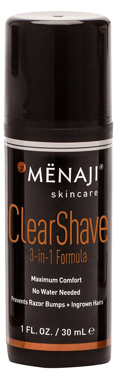 Menaji Clear Shave 3-in-1 Formula, 1 Fl Oz