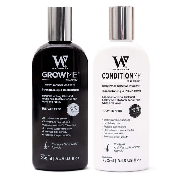 Hair Growth Shampoo and Conditioner by Watermans - Combo Pack - Best Hair Growth System for women and men