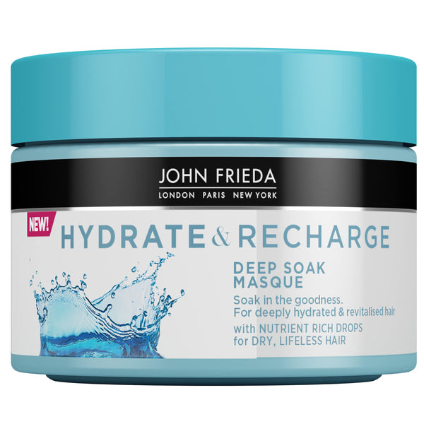 Hyrdate & Recharge John Frieda Deep Soak Masque for Dry, Lifeless Hair, 250 ml