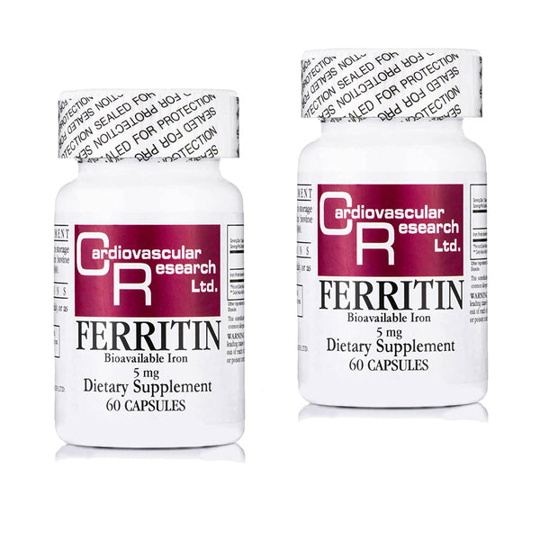 Cardiovascular Research Ferritin Maximum Absorption Iron Supplement Convenient 2-Pack