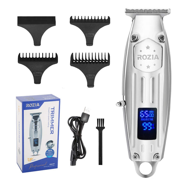 Roziahome Hair Clippers for Men Beard Trimmer Cordless Hair Trimmer Professional Haircut Grooming Kit Rechargeable LCD Display Waterproof