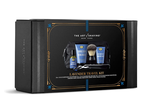 The Art of Shaving 5 Piece Travel Kit with Morris Park Razor, Lavender