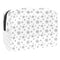 Winter Snowflake-01 PVC Handle Portable Travel Luggage Pouch 18.5x7.5x13cm Cosmetic Makeup Bag Brush Holder