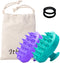 Ithyes Shampoo Brush Silicon Scalp Massager Hair Brush Wet Dry Comb Head Rubber Care Improve Blood Circulation for Men,Women Pets, Pack 2 Purple and Green